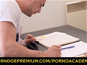 porn ACADEMIE - Tina Kay gets double penetration in super hot college intercourse