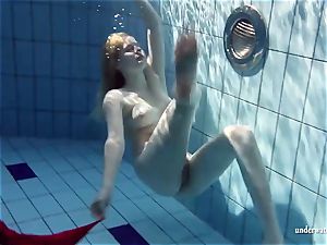 super-fucking-hot blond Lucie French nubile in the pool