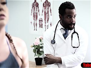 big black cock doctor exploits dearest patient into rectal bang-out check-up