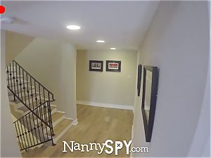 NannySpy black donkey fuck-stick grace screws childminder