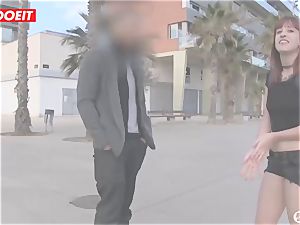 lucky guy gets picked up on the street to plumb pornstar