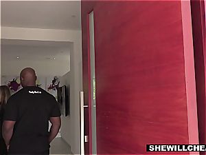 SHEWILLCHEAT - mischievous Real Estate Agent tears up big black cock